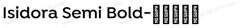 Isidora Semi Bold字体转换